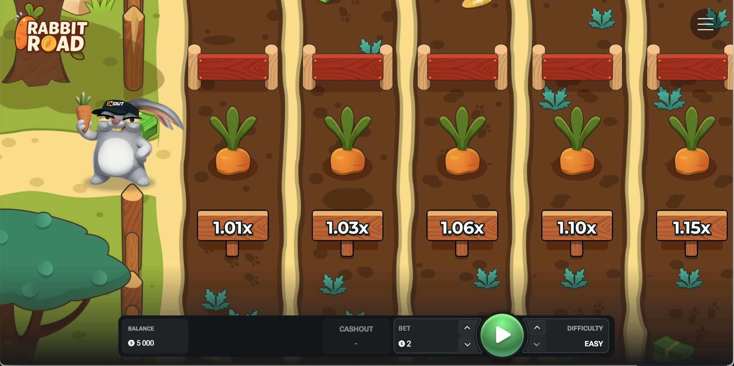 Rabbit Road Game Board